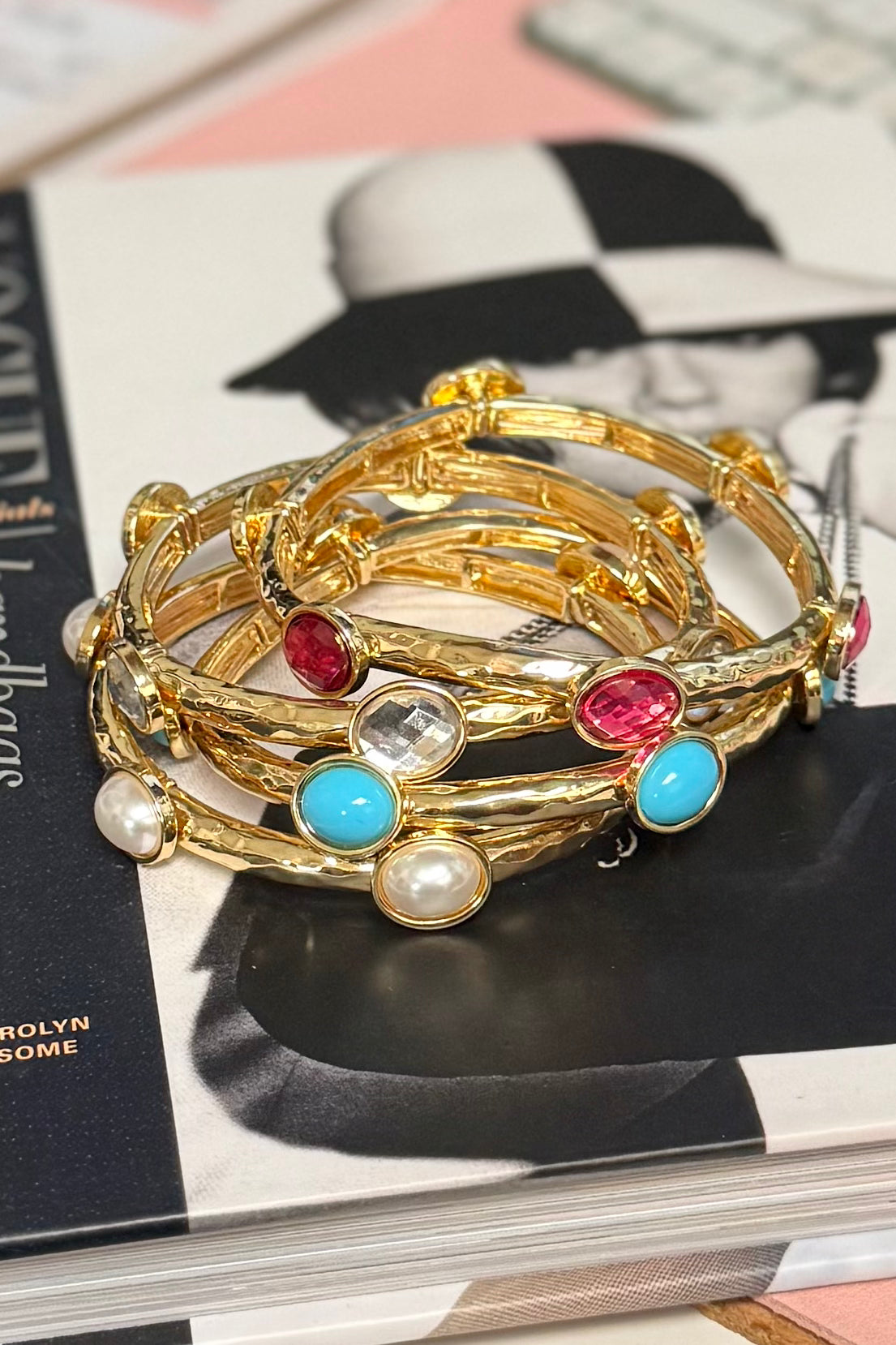 The Lila Gem Bangle