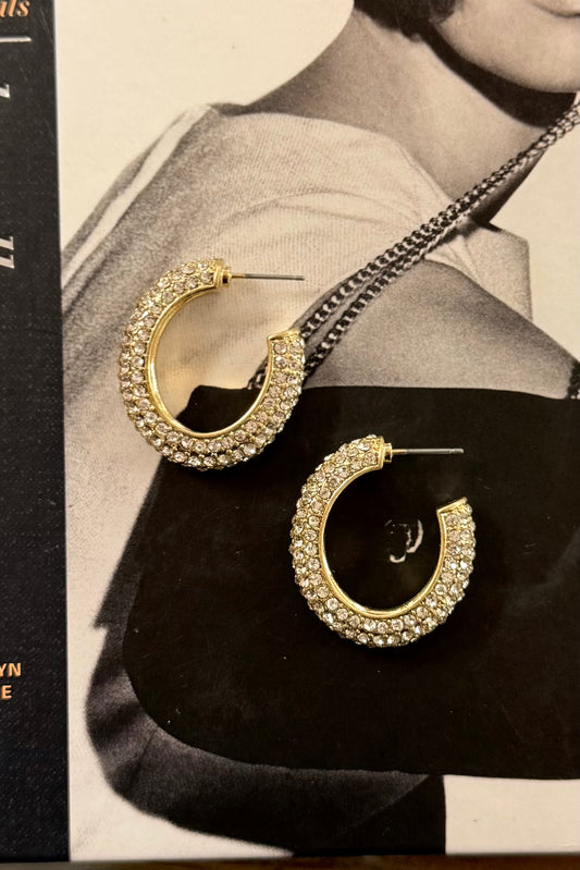 The Presley Pavé Hoops