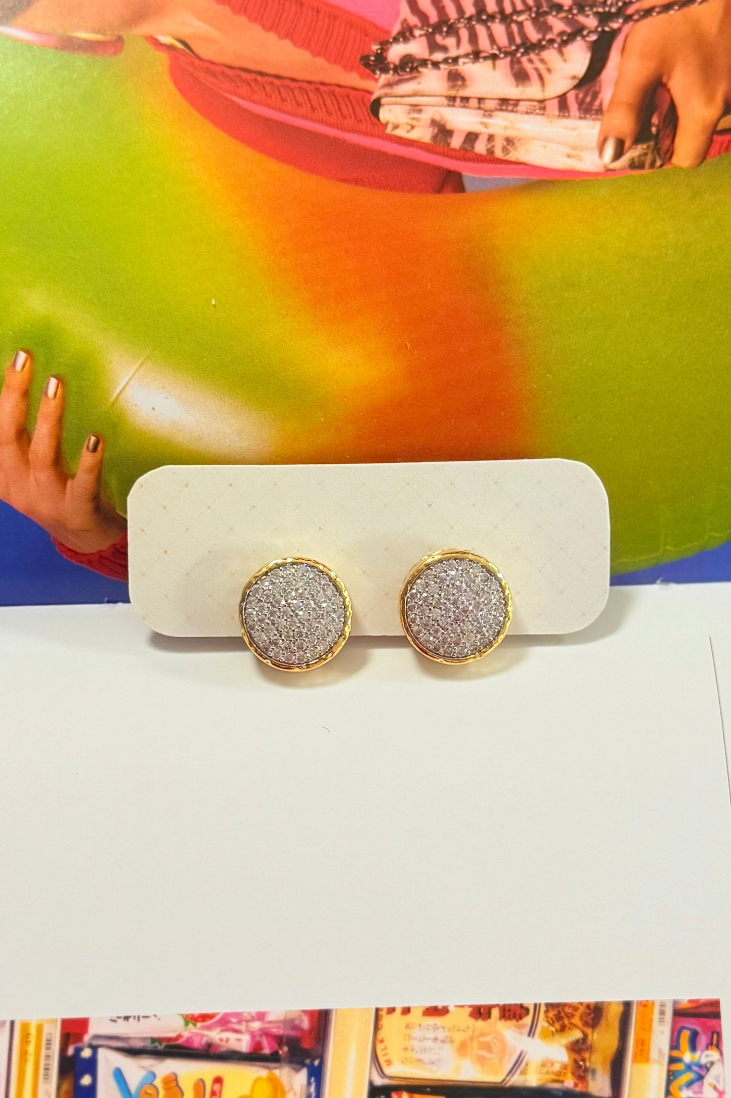 The Pave Circle Studs