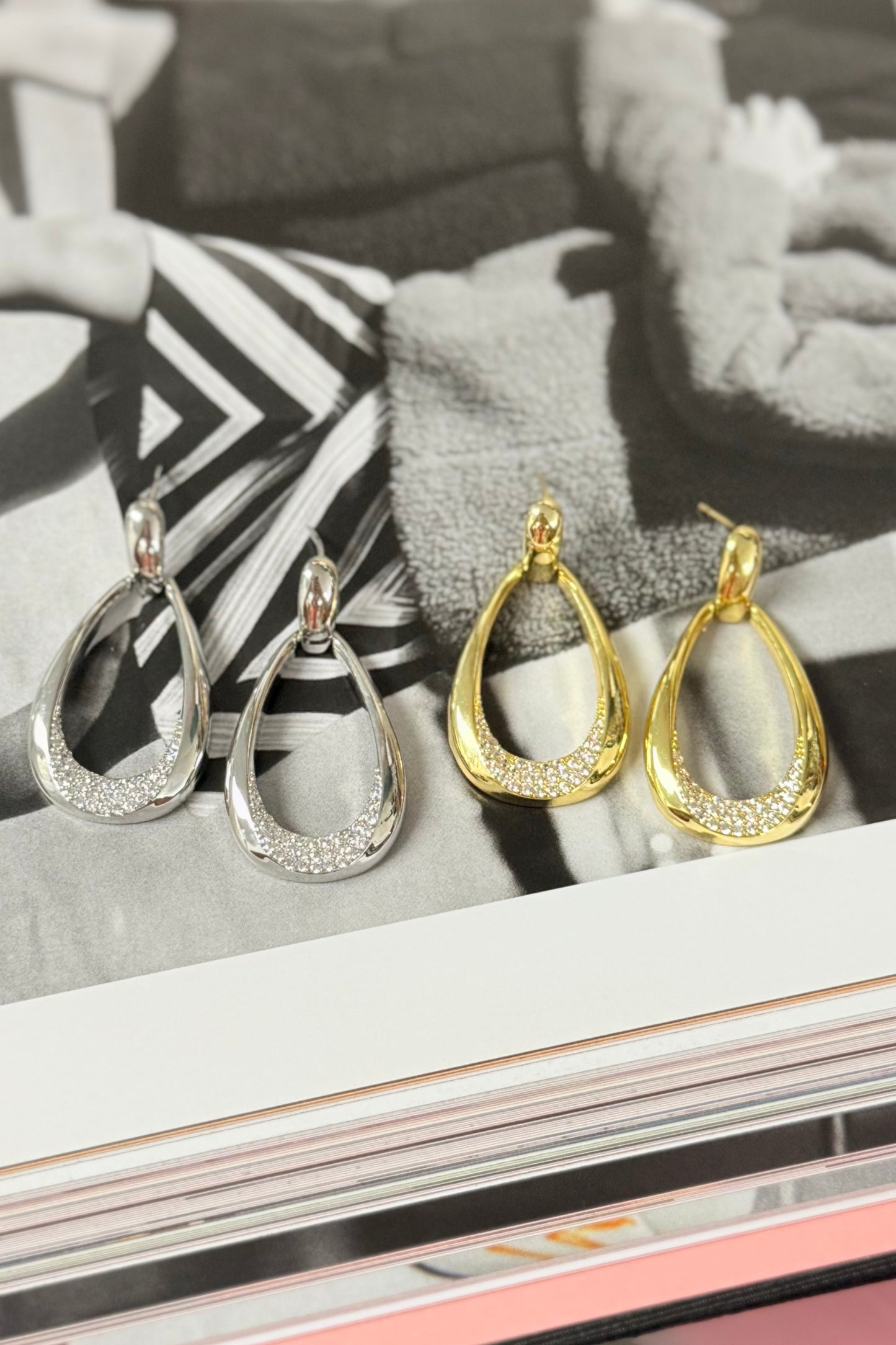 The Crystal Drop Earrings