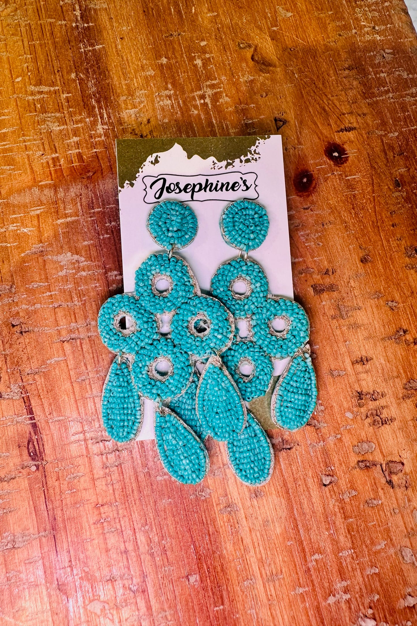 Turquoise Beaded Earrings