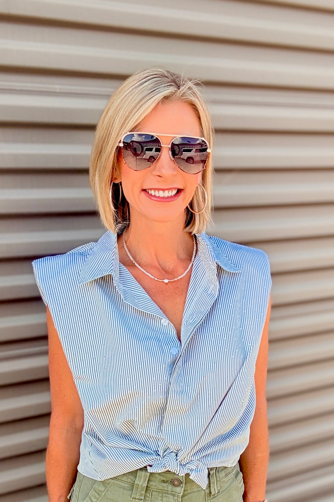 Champagne Glow Beaded Pearl Necklace