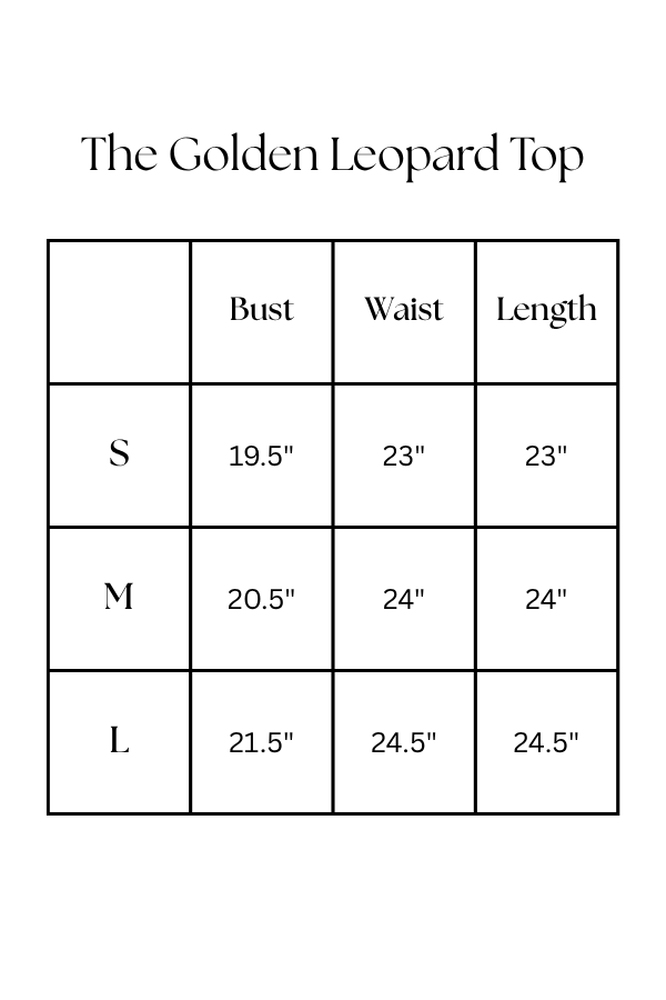 Golden Leopard Top