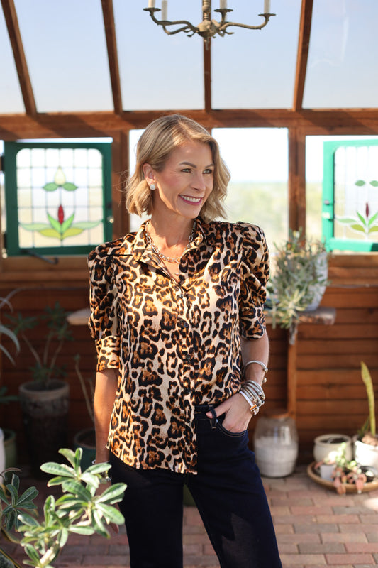 The Savannah Luxe Satin Blouse