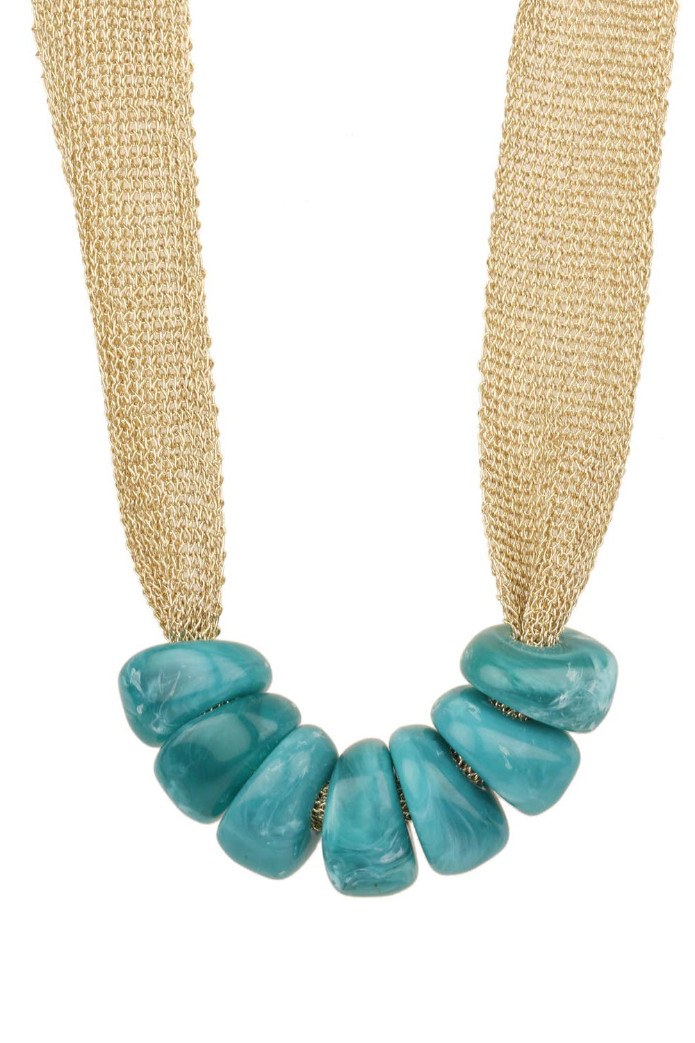 The Laguna Turquoise Mesh Necklace