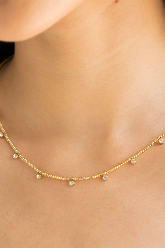 Brenda Grands Beaded Crystal Necklace