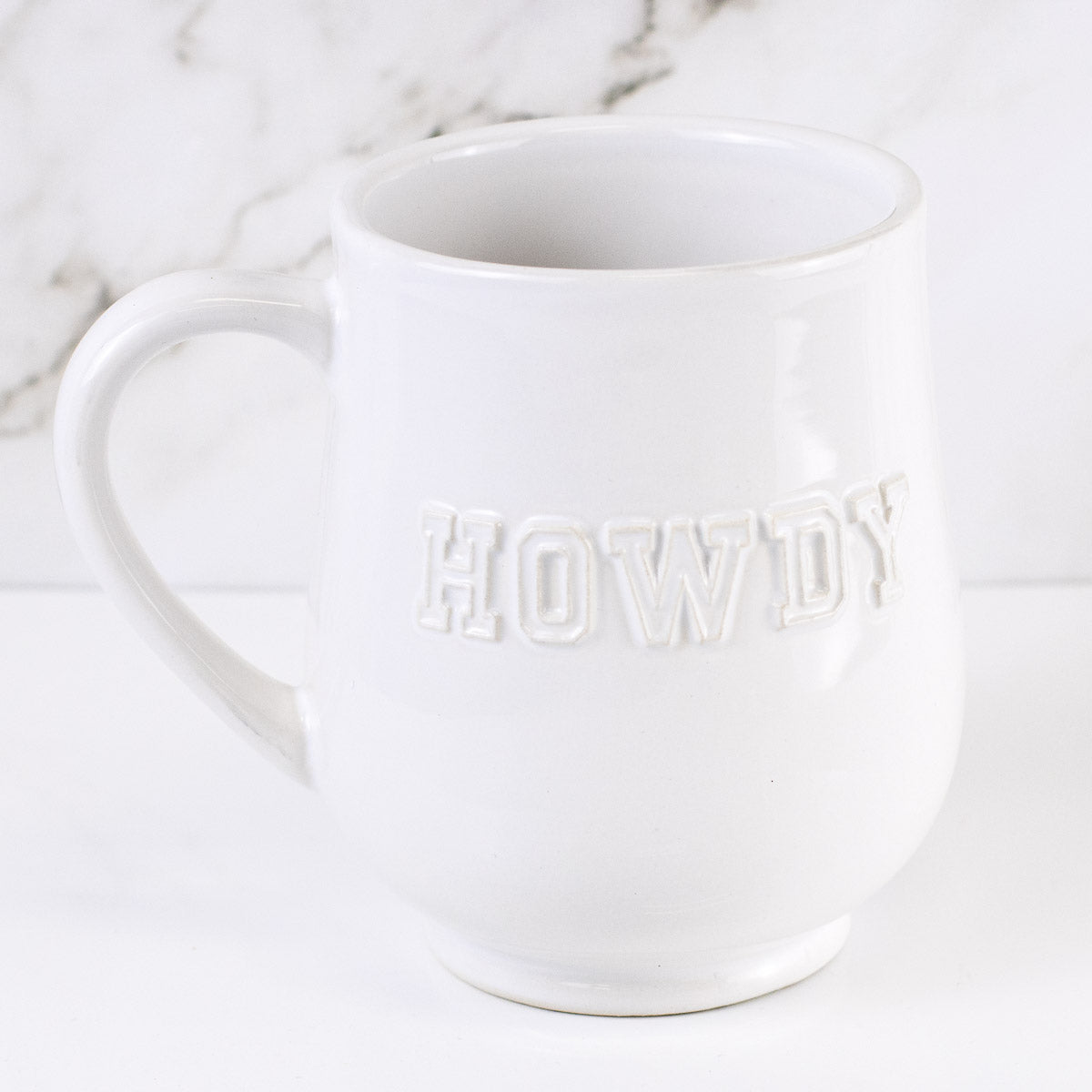 Howdy Embossed Coffee Mug