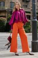 The Classic Wide Leg Pant - Cream