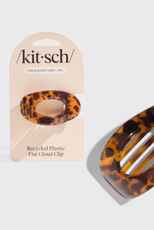 Recycled Plastic Small Flat Cloud Clip - Tort