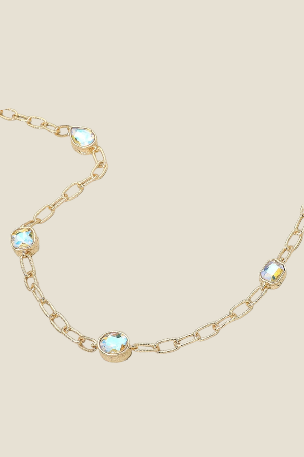 Elegant Long Necklace   - AB