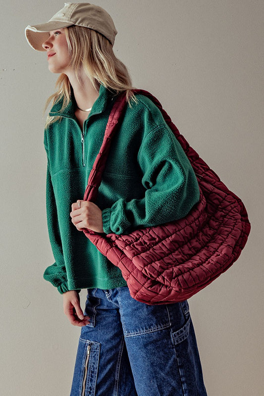 The Cora Quilted Puffer Tote