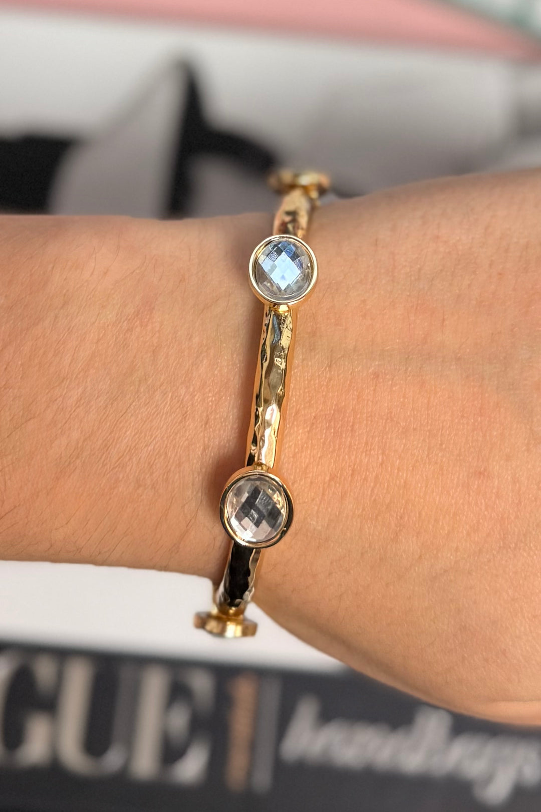 The Lila Gem Bangle
