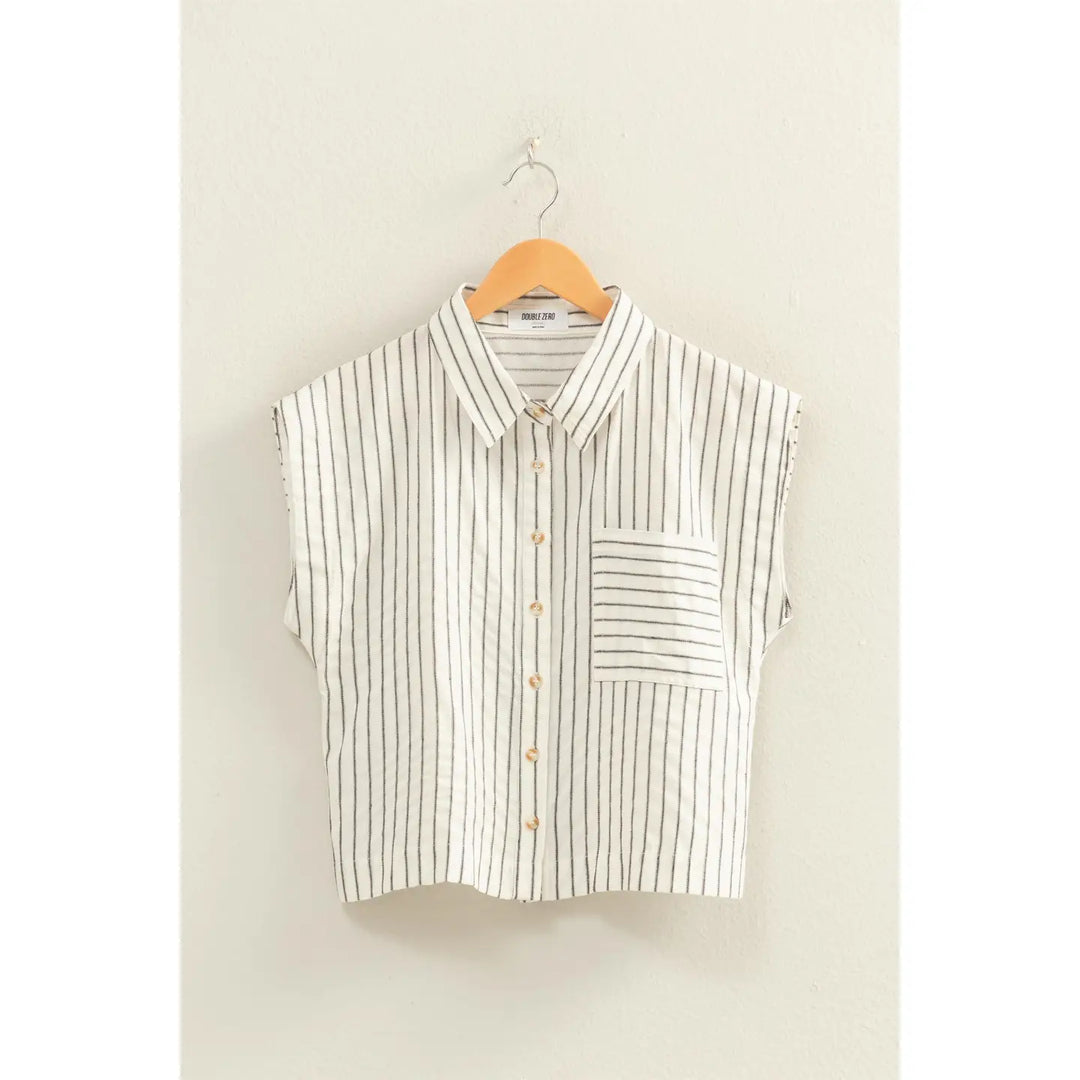 The Kylan Striped Top – Black