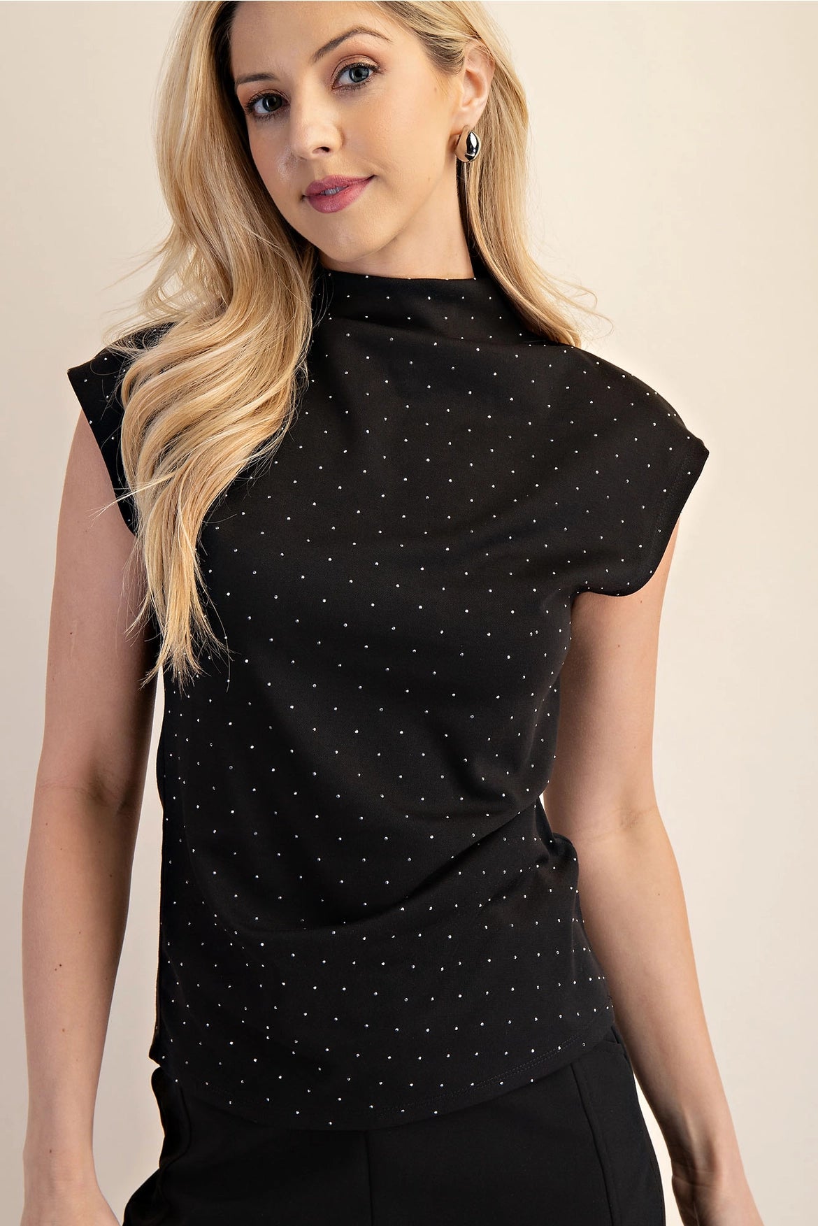 The Vivian Mock Neck Top