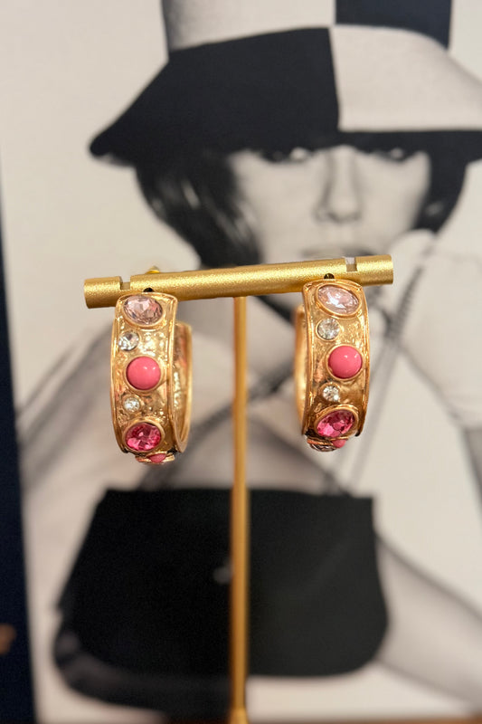 The Saylor Pink Hoops