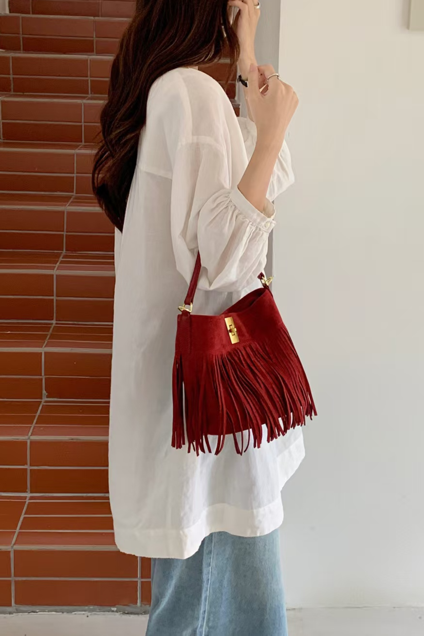 Crossbody Bucket Bag