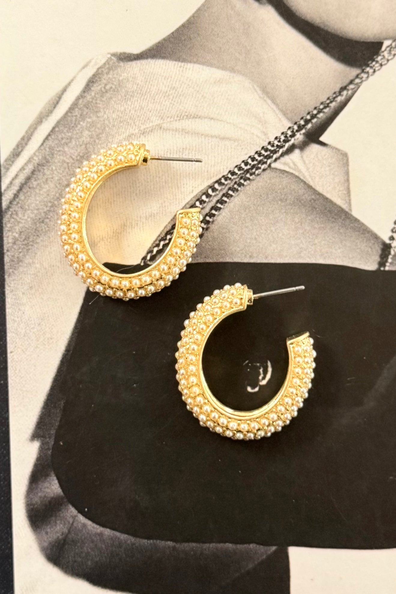 The Presley Pavé Hoops