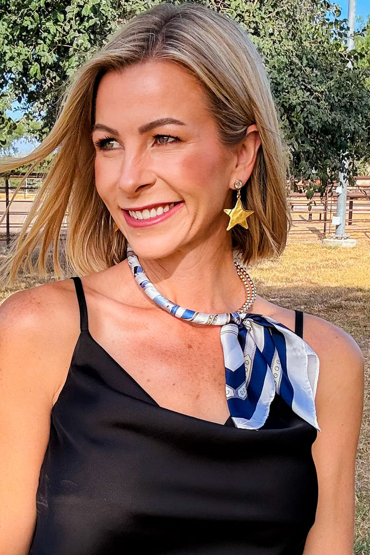 The 4E Seabrook Silk Scarf Necklace
