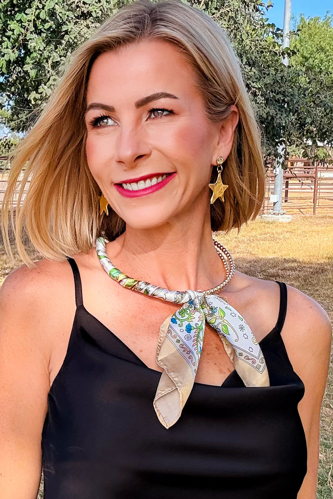 The 4E Meadow Silk Scarf Necklace