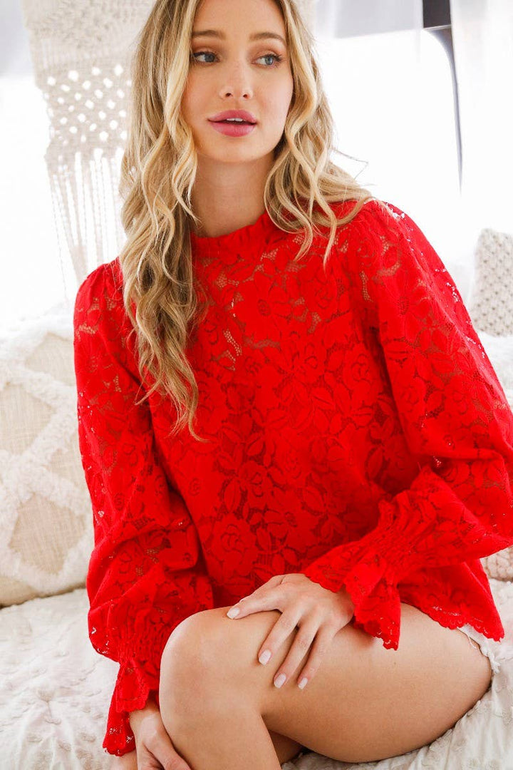 The Ruby Lace Top