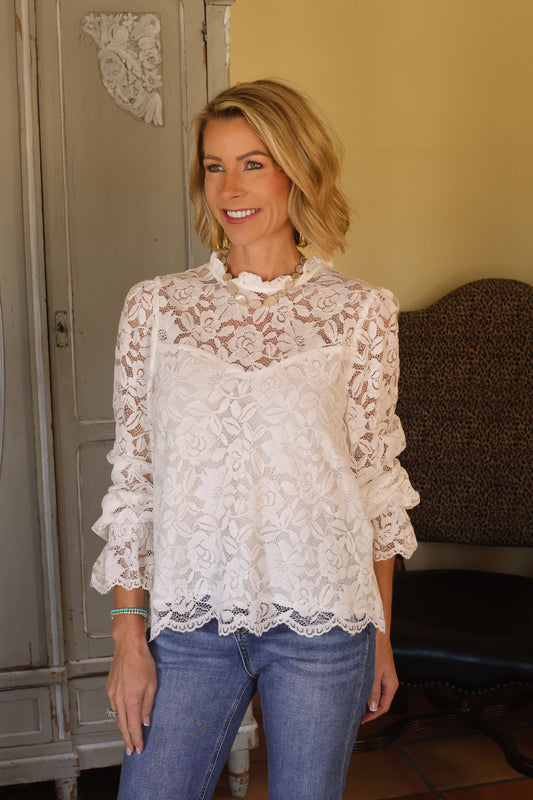 The Ivory Lace Top