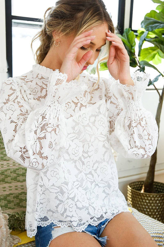 The Ivory Lace Top