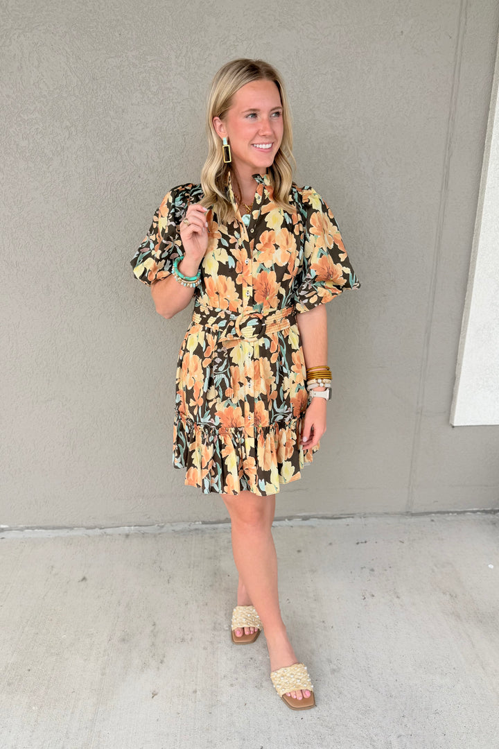 The Bloom &amp; Grace Dress - Brown