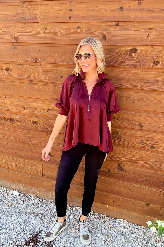 The Renley Zip Blouse