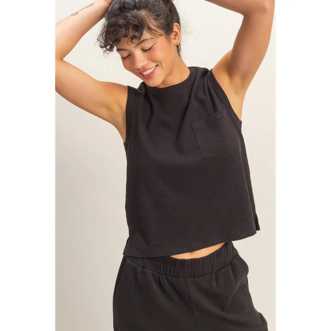 Harbor Pocket Tank - Black