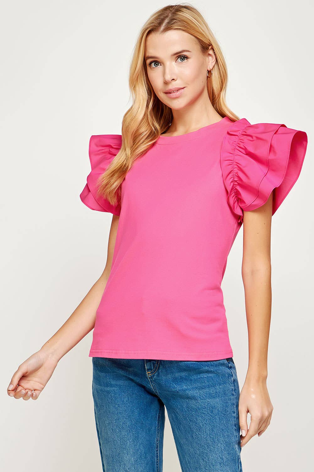 The Bella Flutter Sleeve Tee