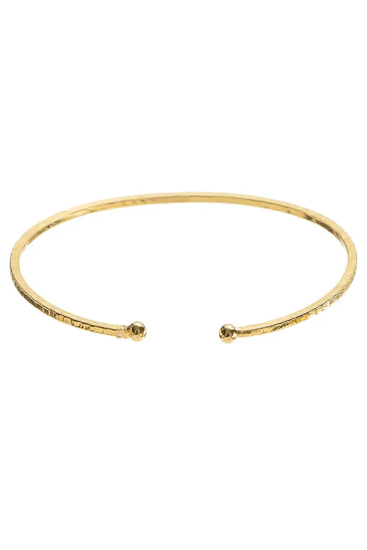 Thin Hammered Bangle
