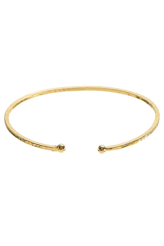 Thin Hammered Bangle