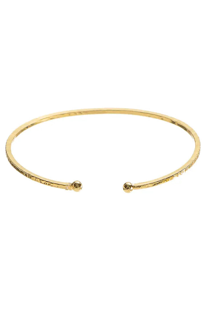 Thin Hammered Bangle