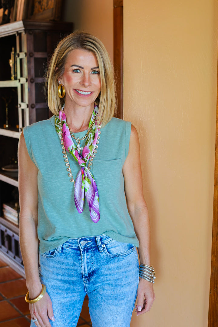 Harbor Pocket Tank - Sage