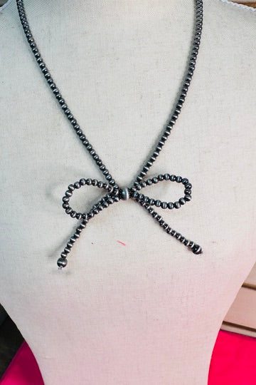 Oh So Girlie Bow Necklace