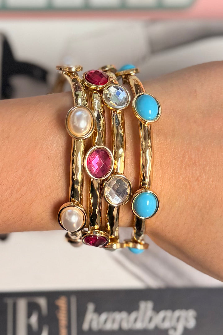The Lila Gem Bangle