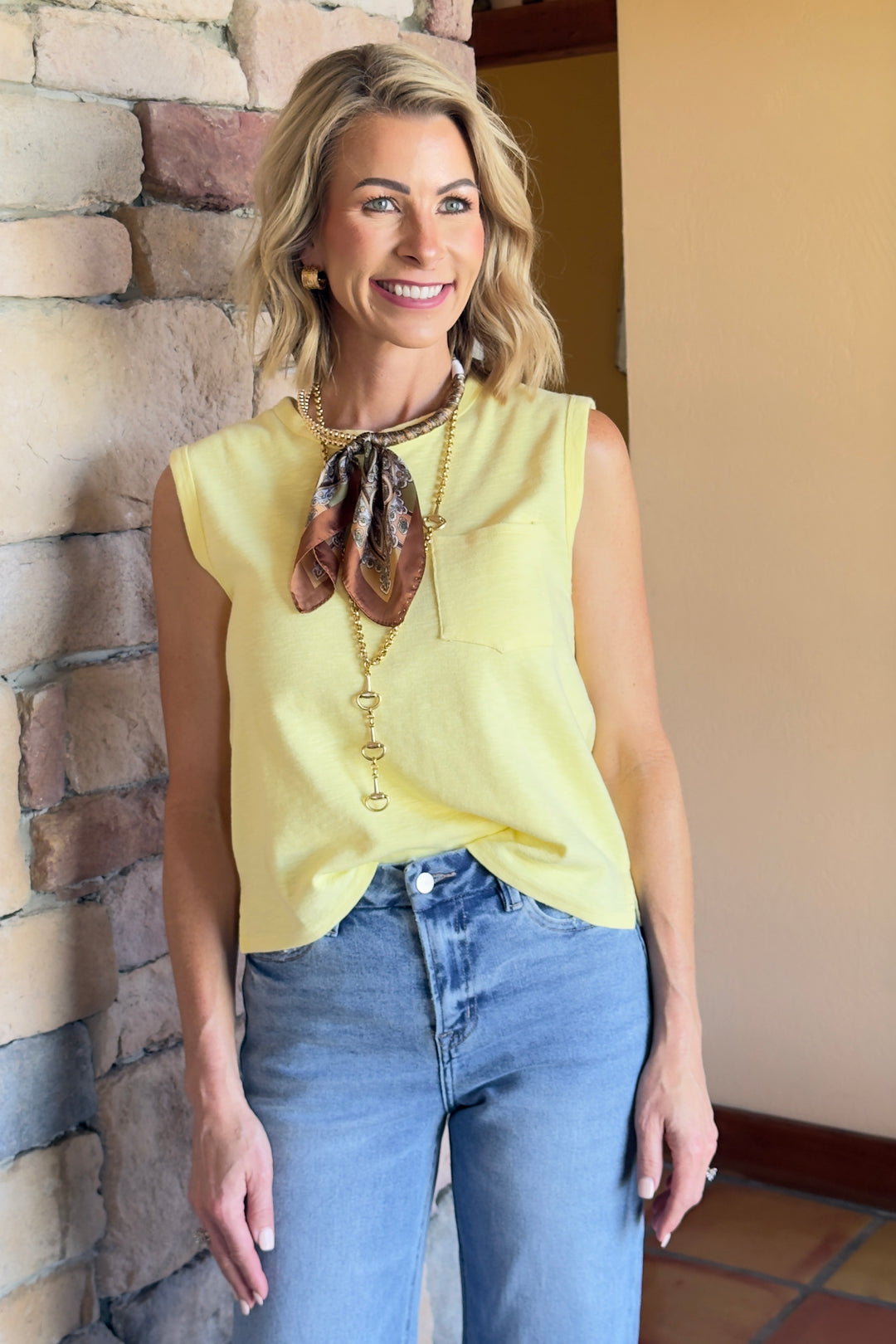Harbor Pocket Tank - Yellow