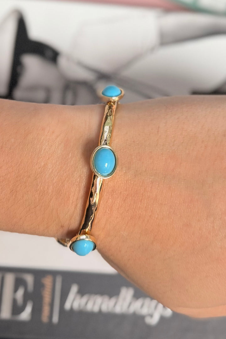 The Lila Gem Bangle
