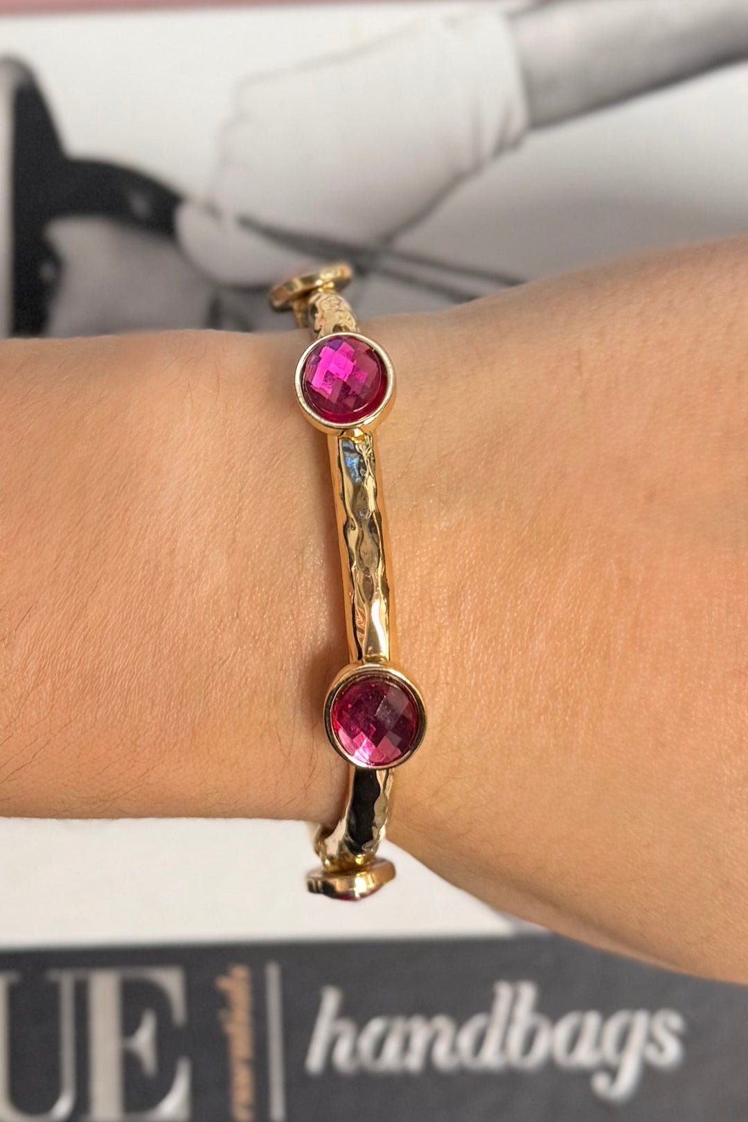 The Lila Gem Bangle