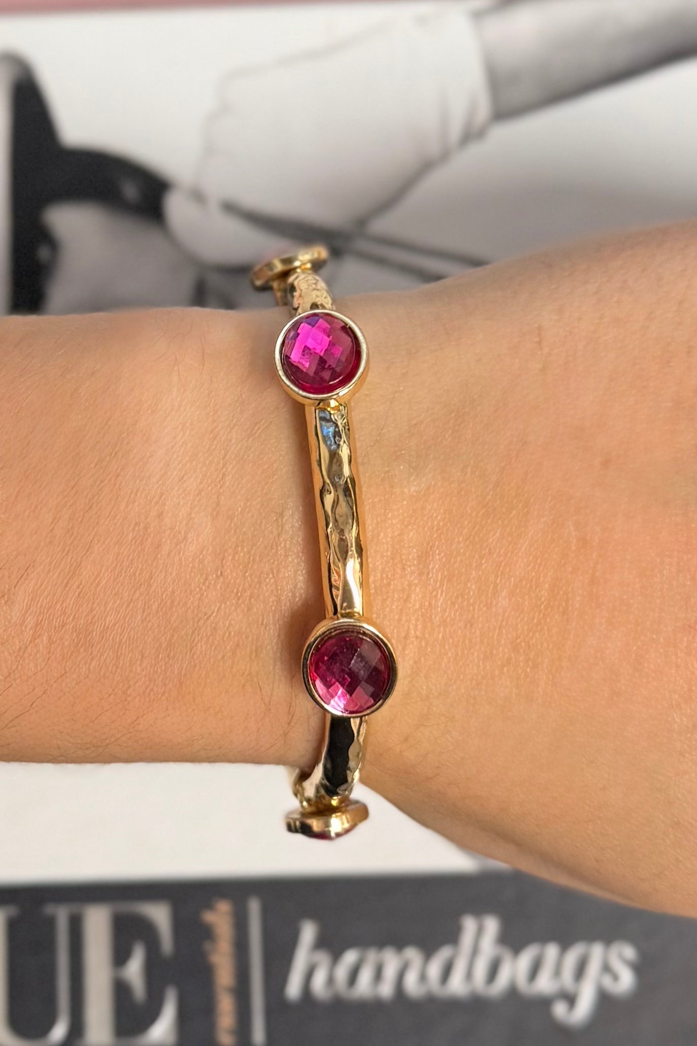 The Lila Gem Bangle