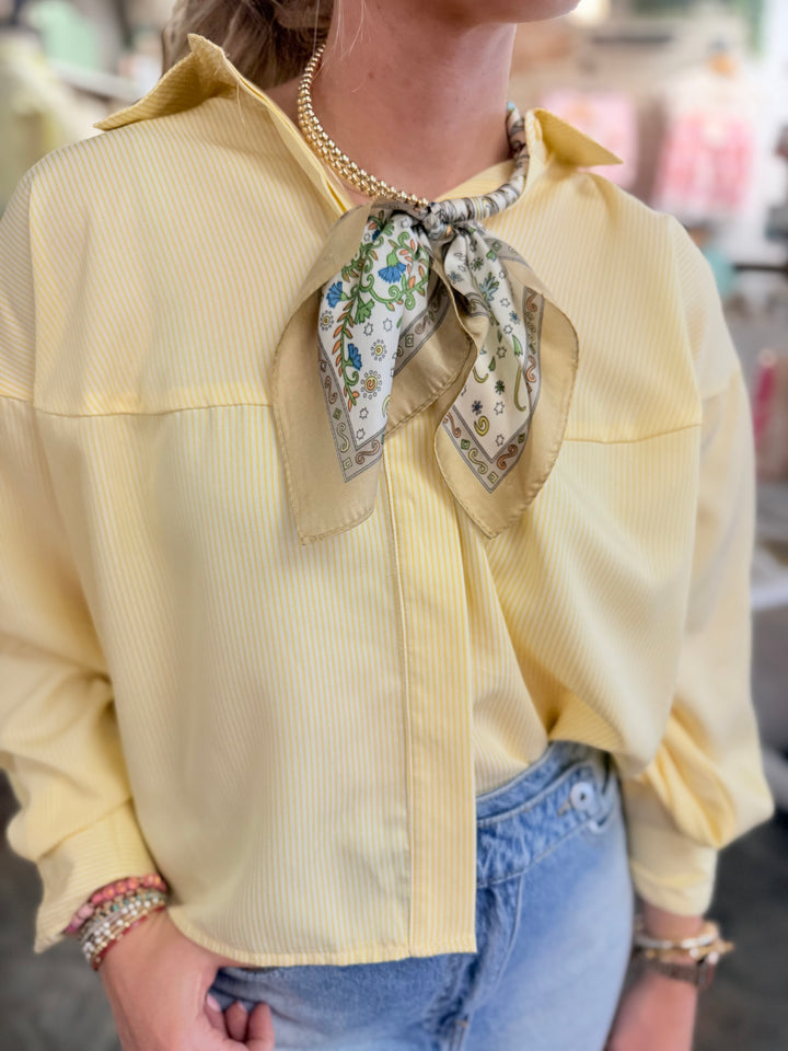 The Lemon Grove Crop Shirt
