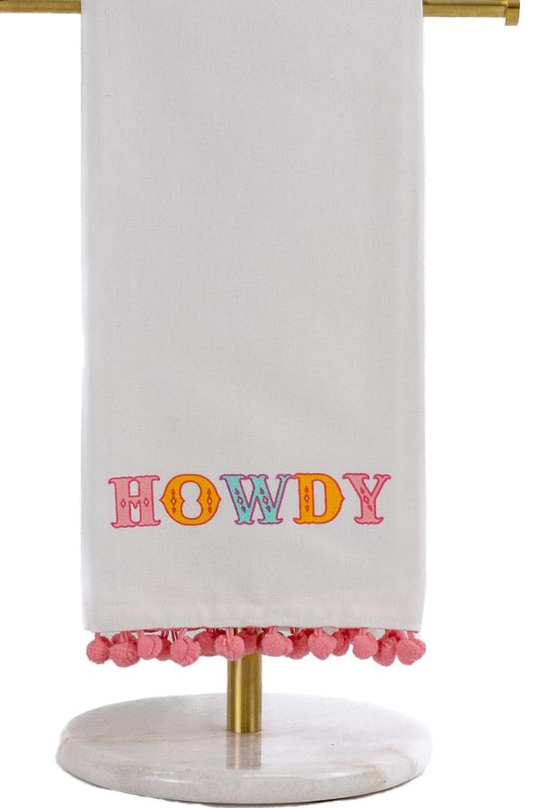 Howdy Pom Pom Friends Towel