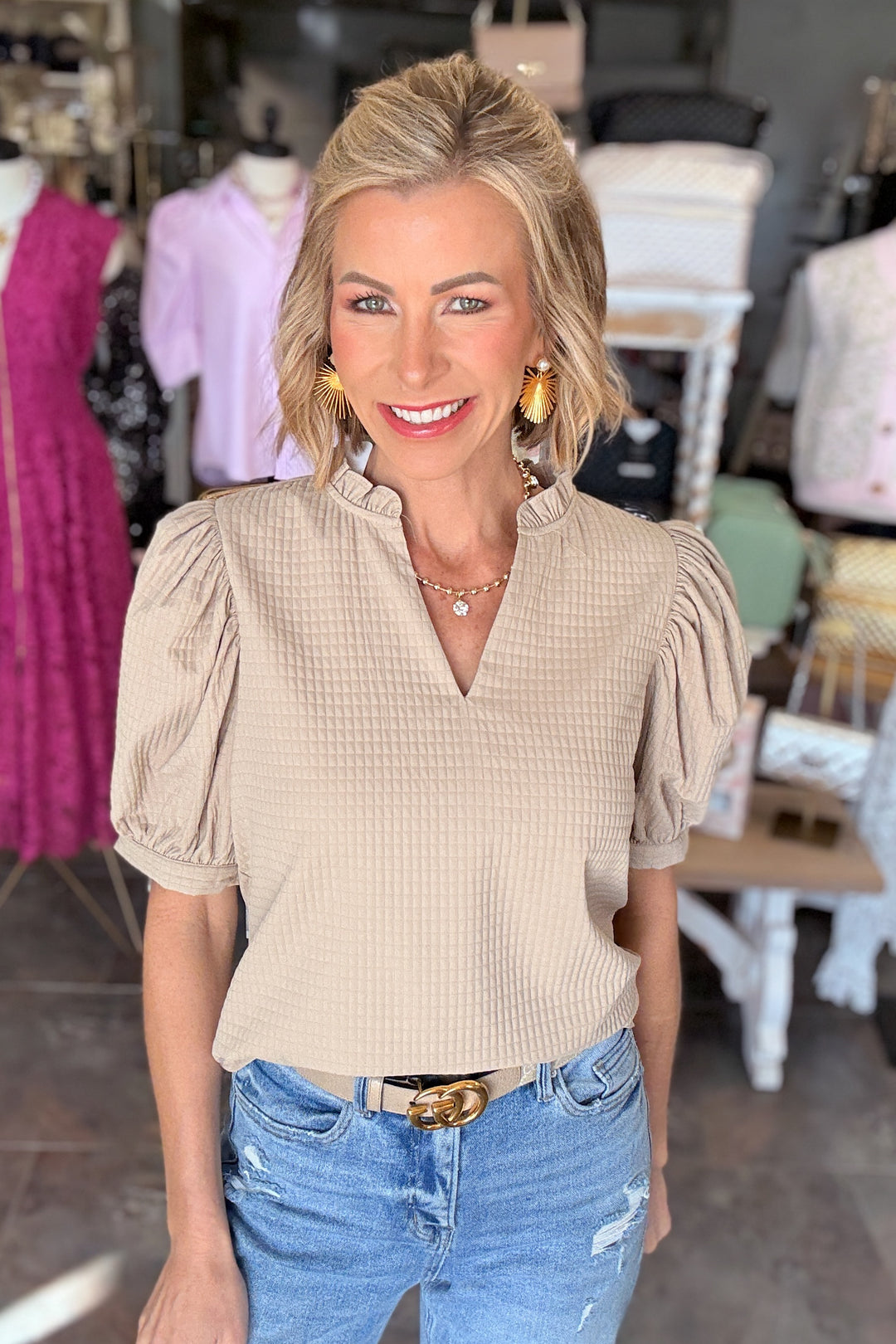 The Ashford Puff Sleeve Top