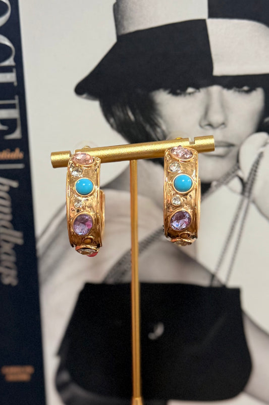 The Marlo Gem Hoops