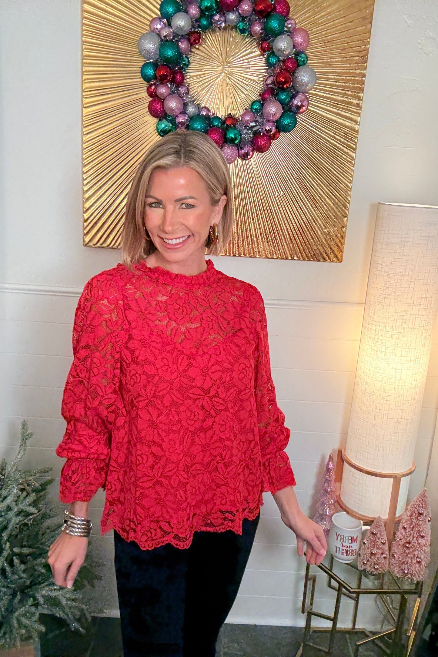The Ruby Lace Top