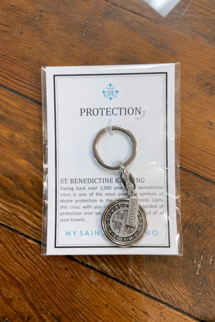 Protection on a Ring St. Benedict Key Ring