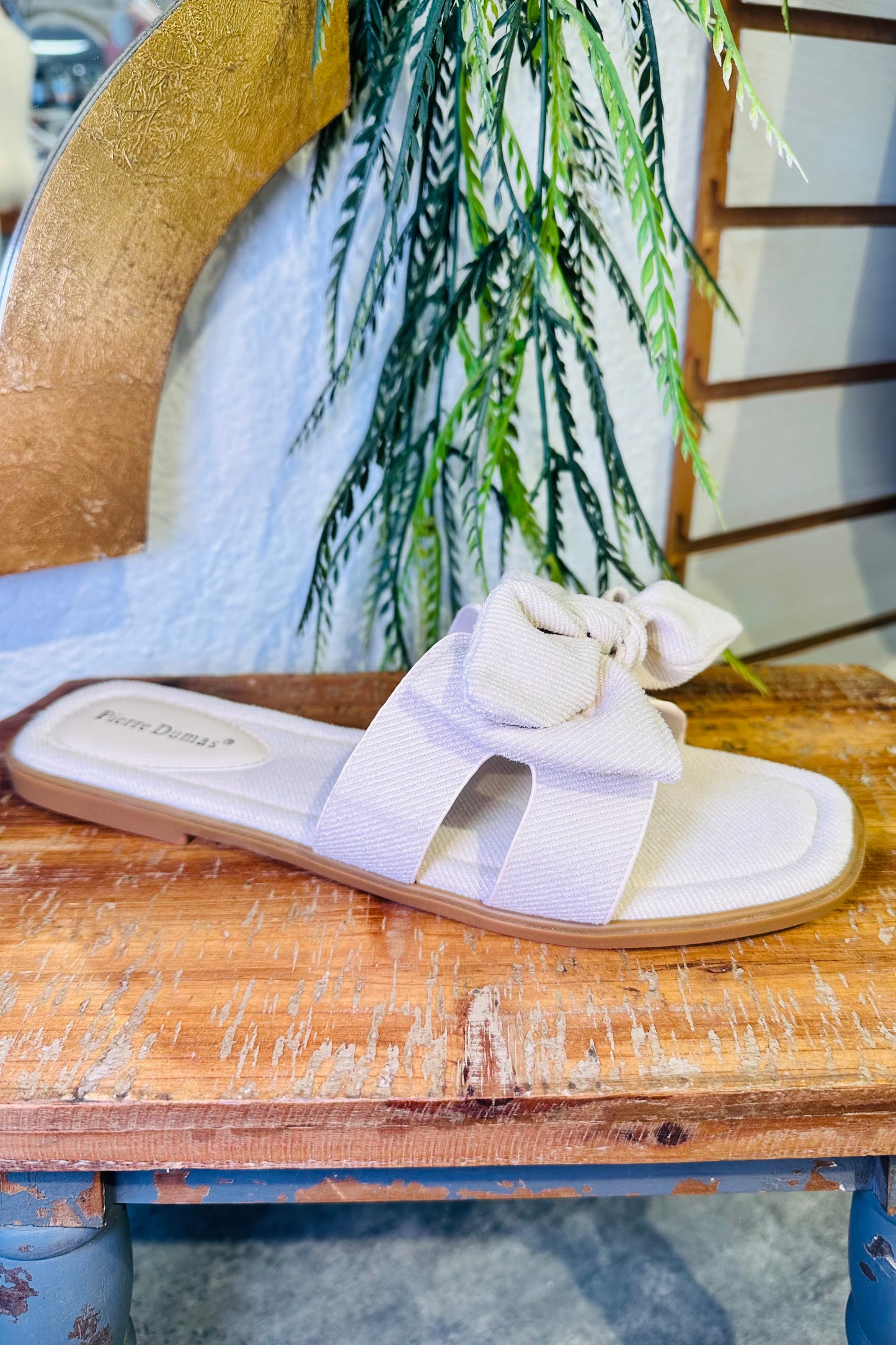 Cream Bow Sandal Empress