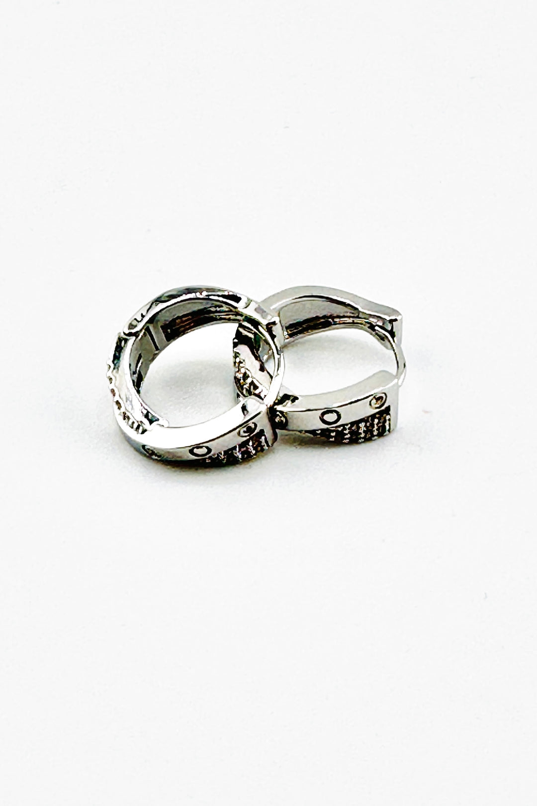 14K Gold Dipped Designer Inspired Small Hoop