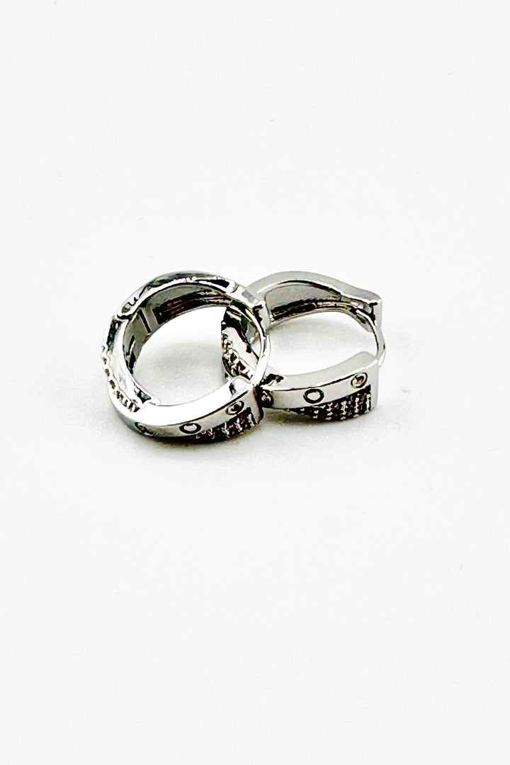 14K Gold Dipped Designer Inspired Small Hoop