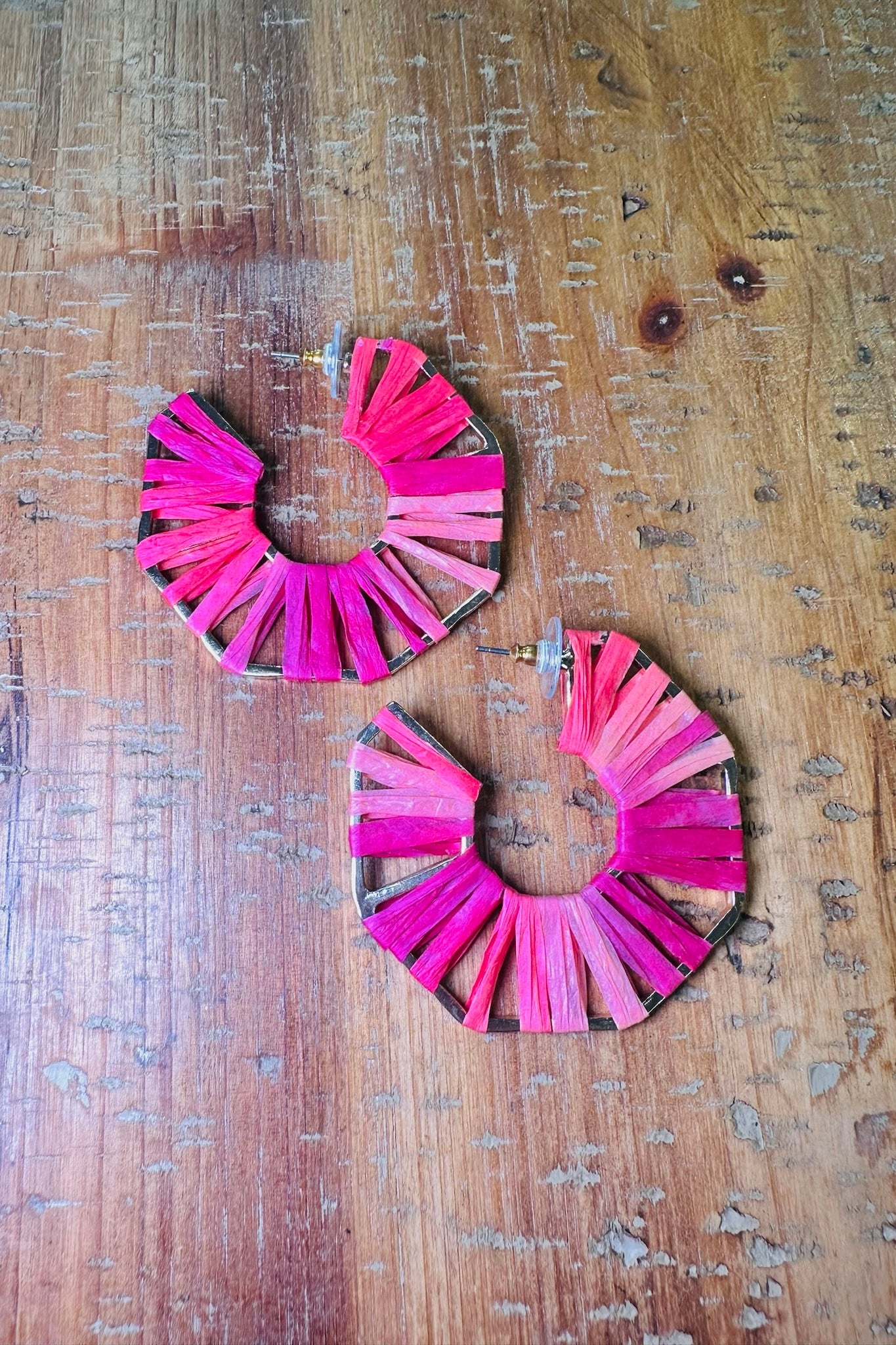 Shades of Pink Hoops